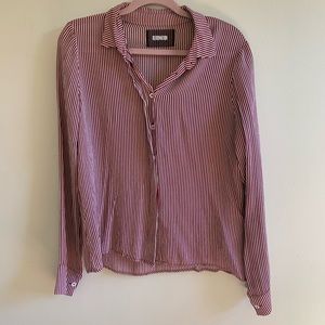 Reformation striped blouse
